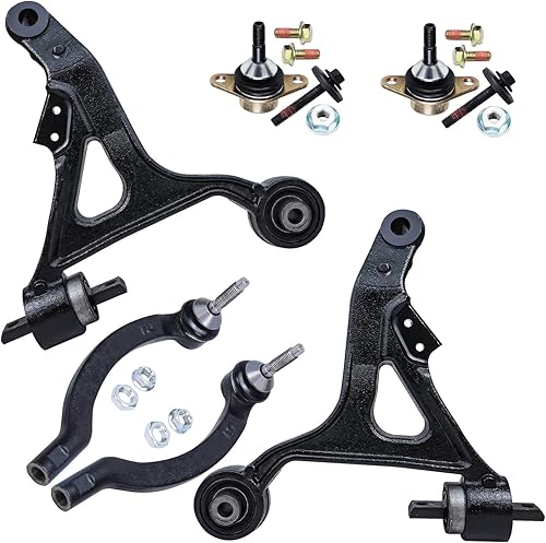 Miniatura 141 de Detroit Axle - Kit de brazos de control delanteros de 6 piezas para Hyundai Accent Kia Rio Rio5 06-10 2006 2007 2008 2009 2010 2011, 2 brazos de