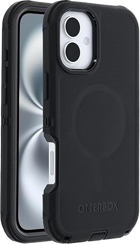 OtterBox iPhone 16 Plus Defender Series Case - Black (Single Unit Ships in polyb
