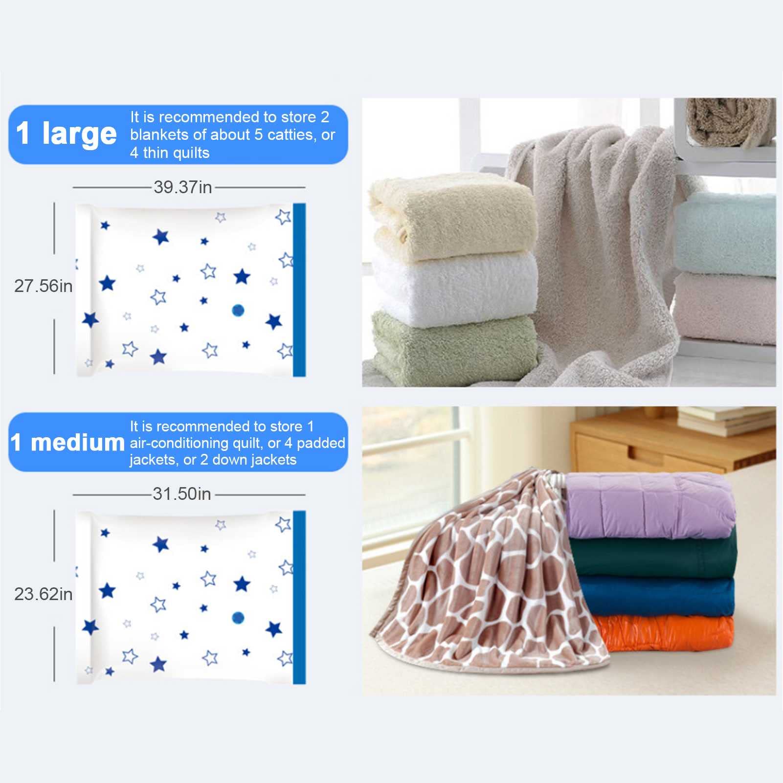 16 pcs bolsa de vacío reutilizable, bolsas de almacenamiento de vacío, for bolso comprimido de tela, con bomba de mano y bomba eléctrica, viajes, ahorro de espacio, sello de espacio, organizador de ma