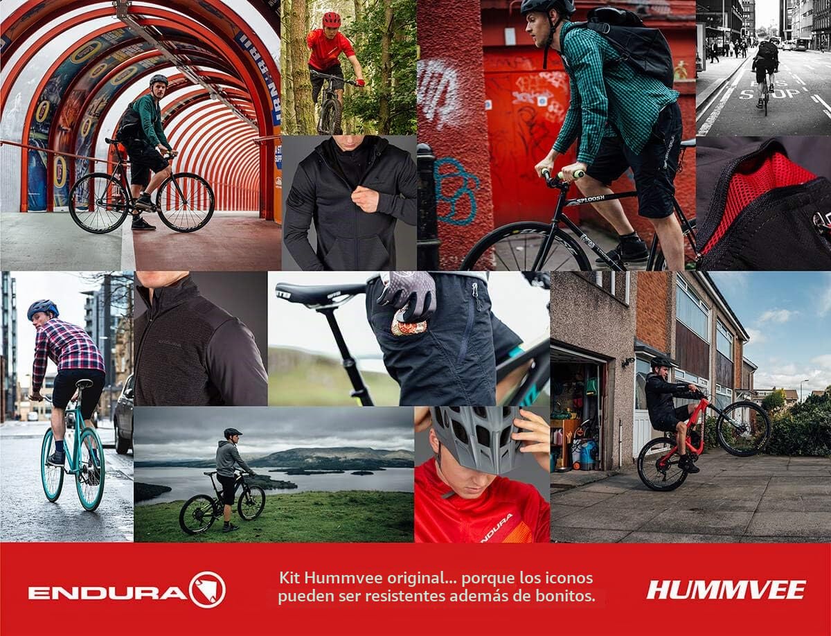 Endura Hombre Hummvee Cycling Shorts with Liner | Detatchable Liner | Urban and Trail Shorts | Padded Comfort | Cargo Storage | Clickfast Pantalones Cortos