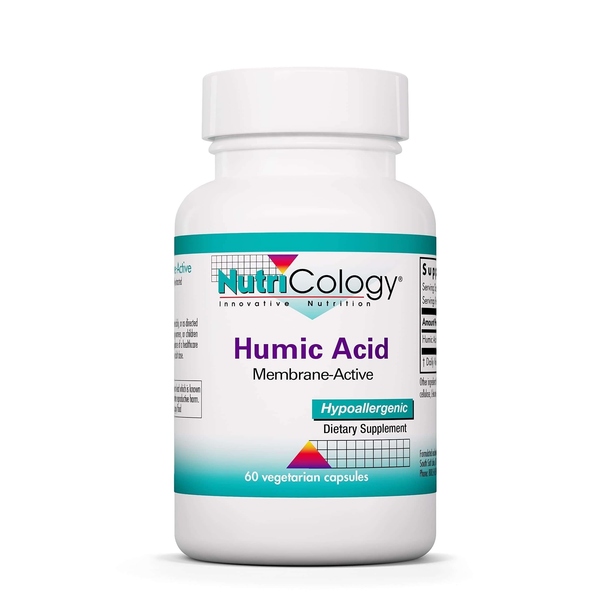NutriCology Humic Acid Immune and Detox 750 mg, 60 Capsules