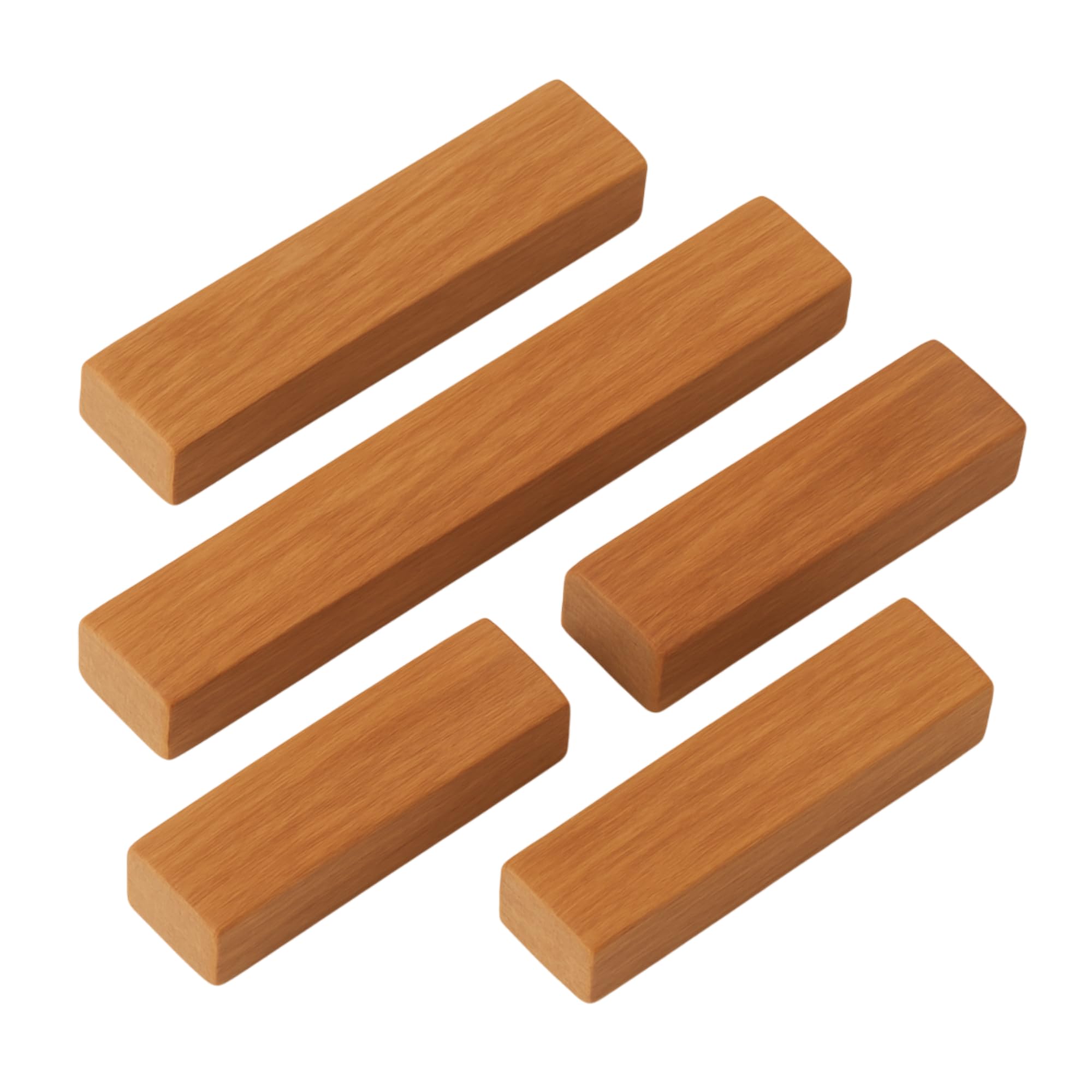 DECORIVA™ Processed Scented Sandalwood Sticks of 20-30 Grams Each – Pure Chandan Wood Blocks for Tilak, Pooja, Skin & Meditation – High Fragrance, Ayurvedic Logs (Pack of 5 Sticks)