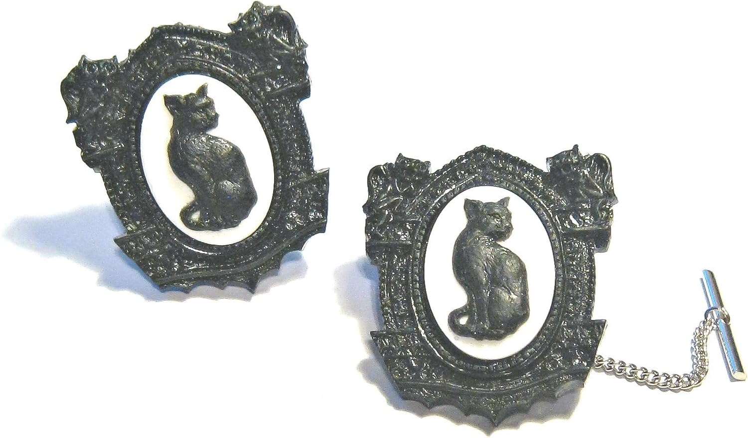 The Black Cat Pin Brooch or Tie Tack