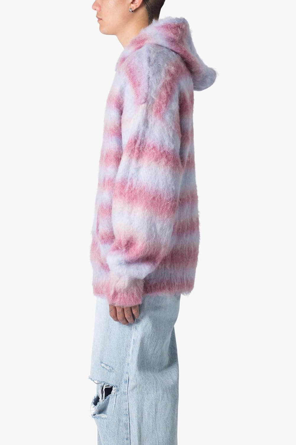 mnml Men's Mnml Men's Striped Mohair Hoodie