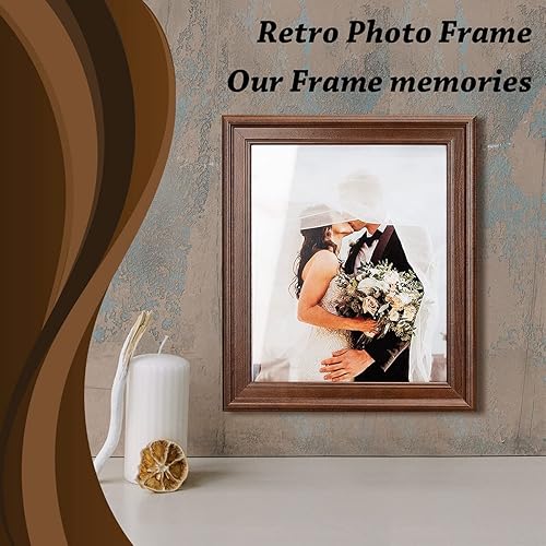 Vista 34 de Marco de 20 x 24 pulgadas, marco de fotos de 20 x 24 pulgadas, con paspartú a 16 x 20 pulgadas, marco de madera maciza, para colgar en la pared