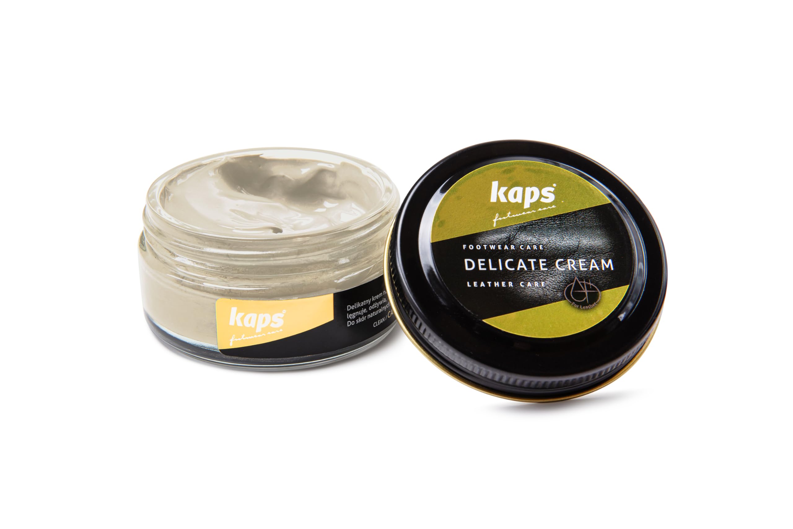 Kaps Leather Shoe Cream - Shoe Care Polish and Colour Conditioner | Refreshes Appearance | For Boots, Handbags, Furniture | Intensive Leather Care and Nourishing | 70 + Shades 50ml — view 51