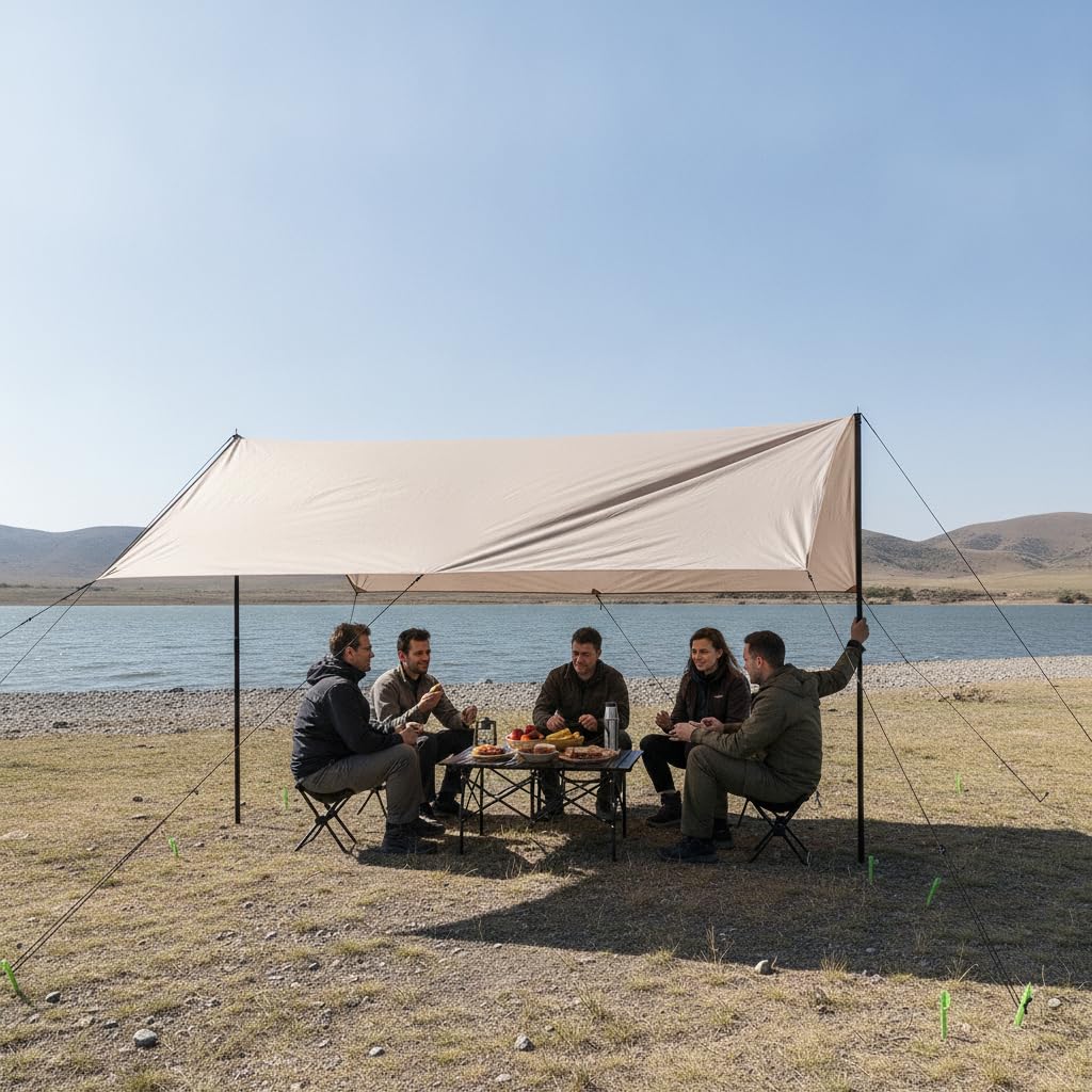 Camping-Tarp aus Polyester, nschutz
