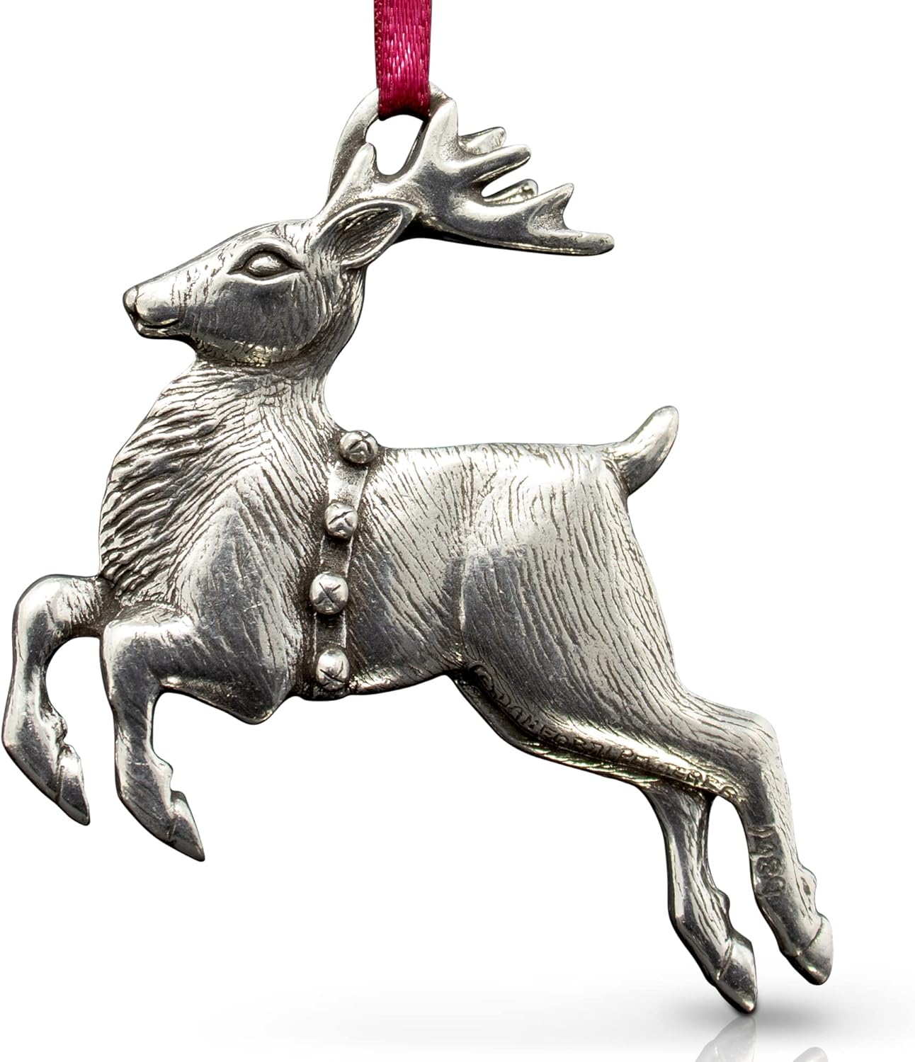 Danforth Handcrafted Pewter Reindeer Ornament