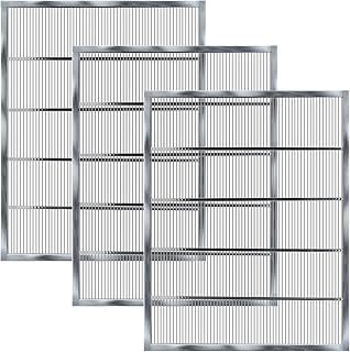 Metal Queen Excluder for 10 Frame Beehive,20.08 X 16.14 Inch Beehive Queen Excluder 10 Frame,Queen Excluder for 10 Frame Hive,Queen bee excluder 10 Frame,Beekeeping Tools (3 Pcs)