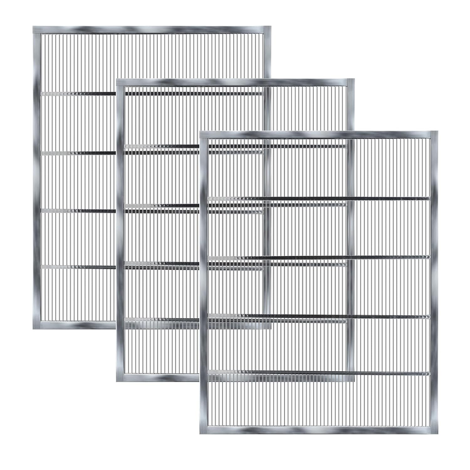 Metal Queen Excluder for 10 Frame Beehive,20.08 X 16.14 Inch Beehive Queen Excluder 10 Frame,Queen Excluder for 10 Frame Hive,Queen bee excluder 10 Frame,Beekeeping Tools (3)