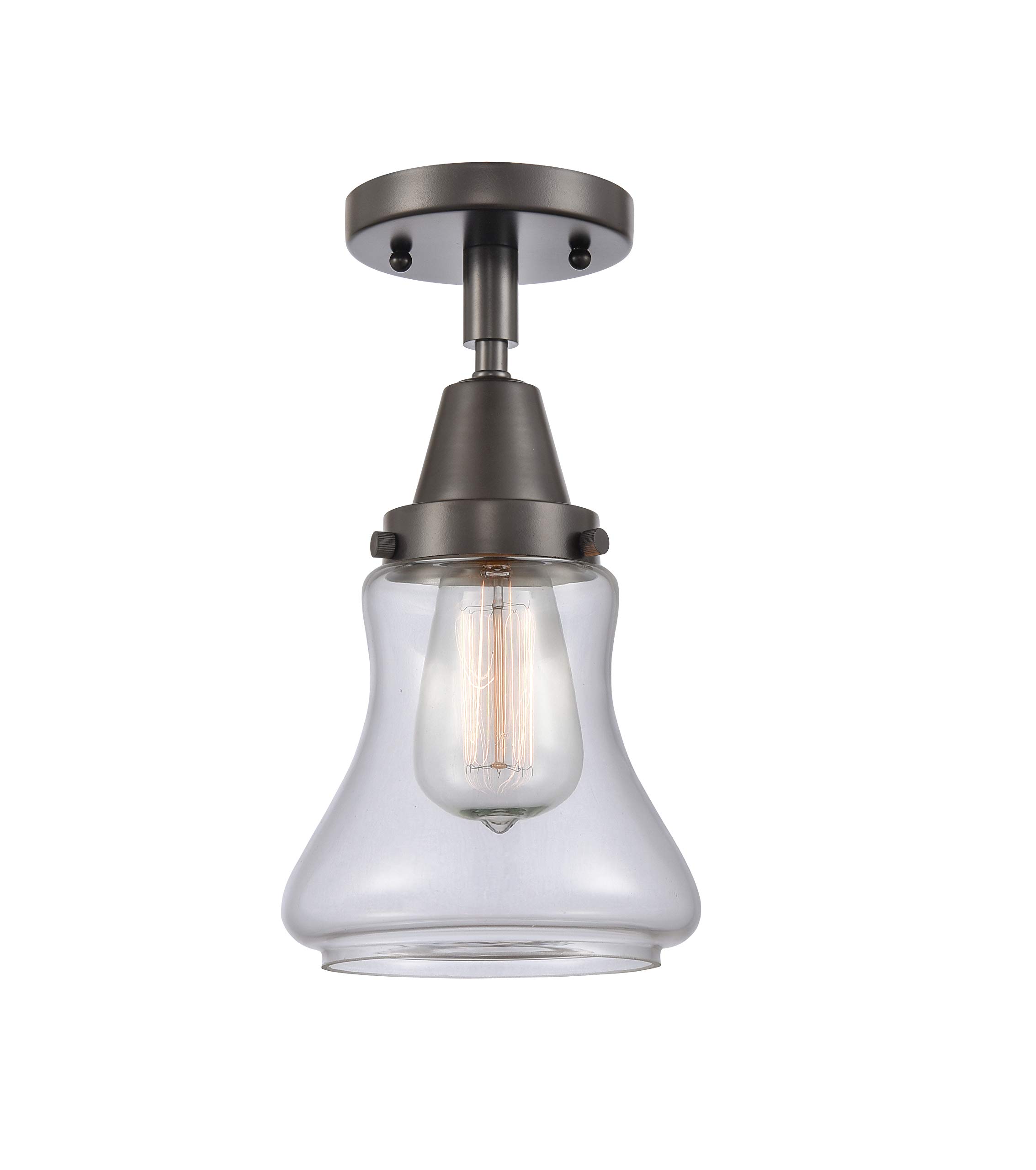 Innovations 447-1C-OB-G192 One Light Flush Mount from Franklin Restoration Collection