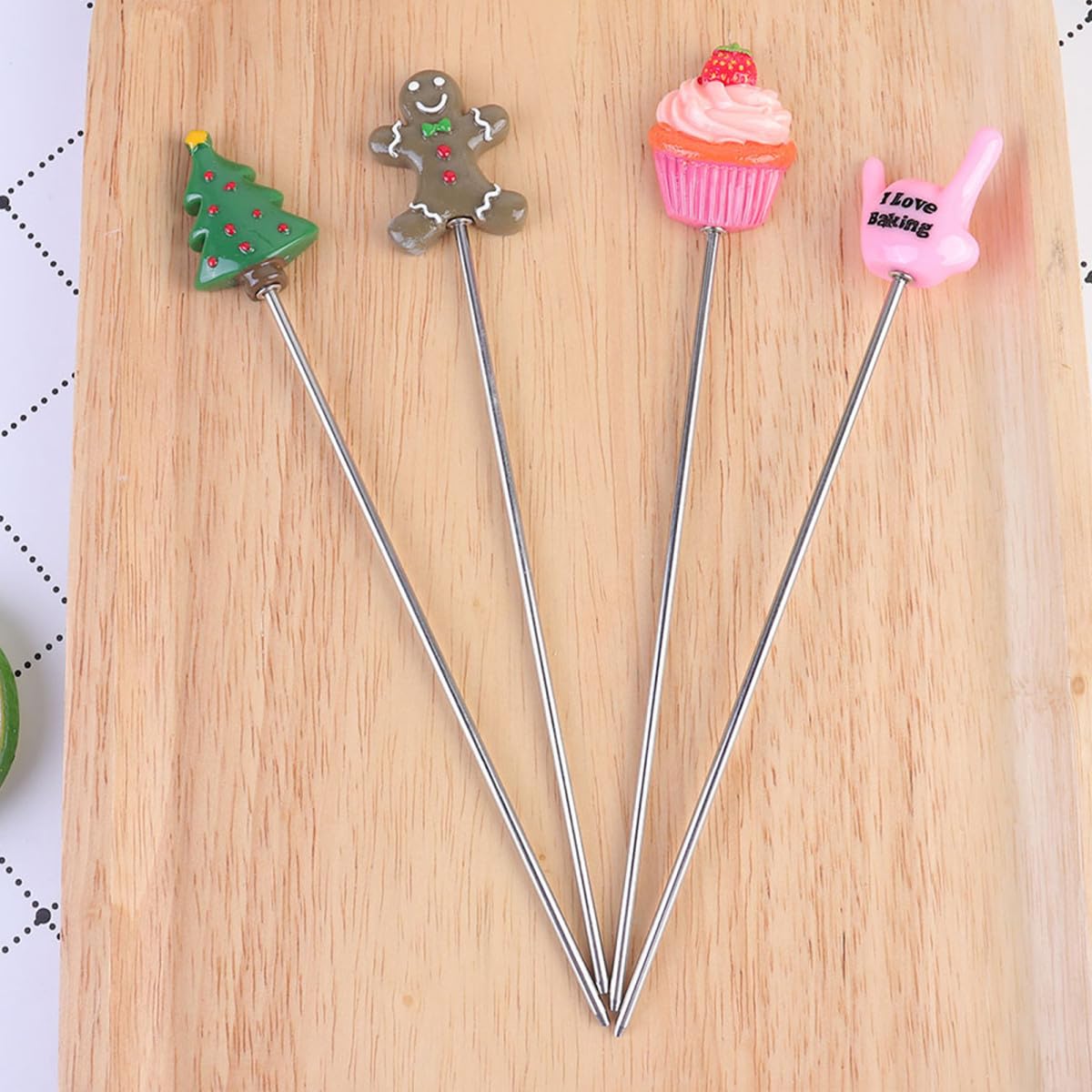 Cabilock 3 Set Aghi per Testare Torte Acciaio Inossidabile Strumenti per Biscotti E Muffin Utensili da Forno Pratici E Facili da per Torte E Cupcake 4 Pezzi*3