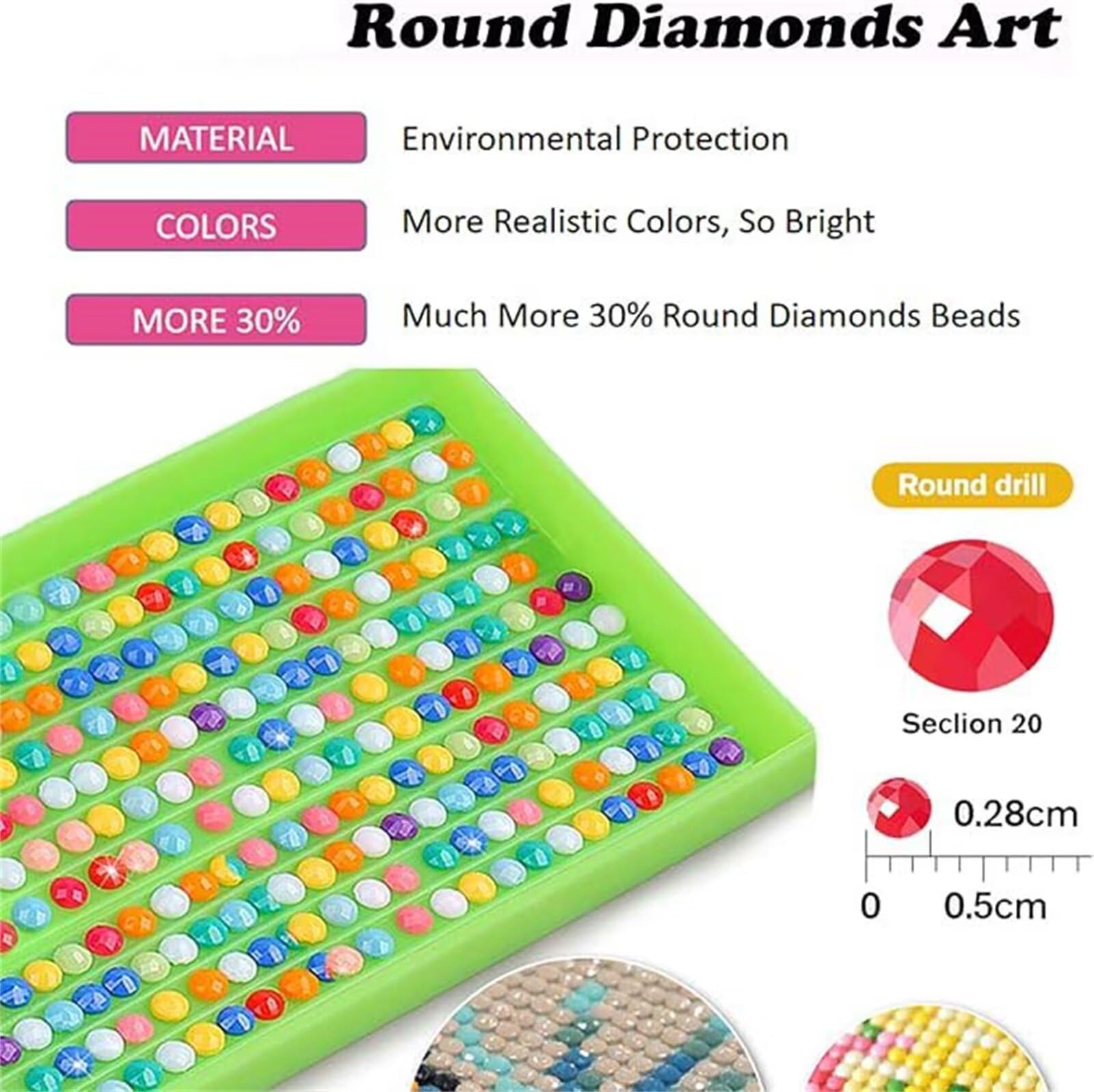 Diamond Painting Kit pour Adulte japonais Ronde Diamond Painting paysage ,Broderie Diamant Grand Format Kit,Mosaique Loisirs Créatifs Pour La Décoration Murale à La Maison Cadeaux 80x100cm Q18