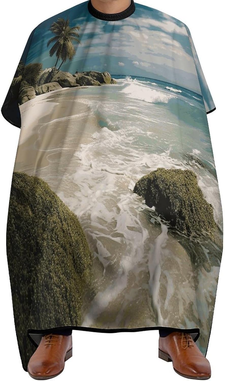 Capa impermeable para cortar cabello unisex miniatura 1