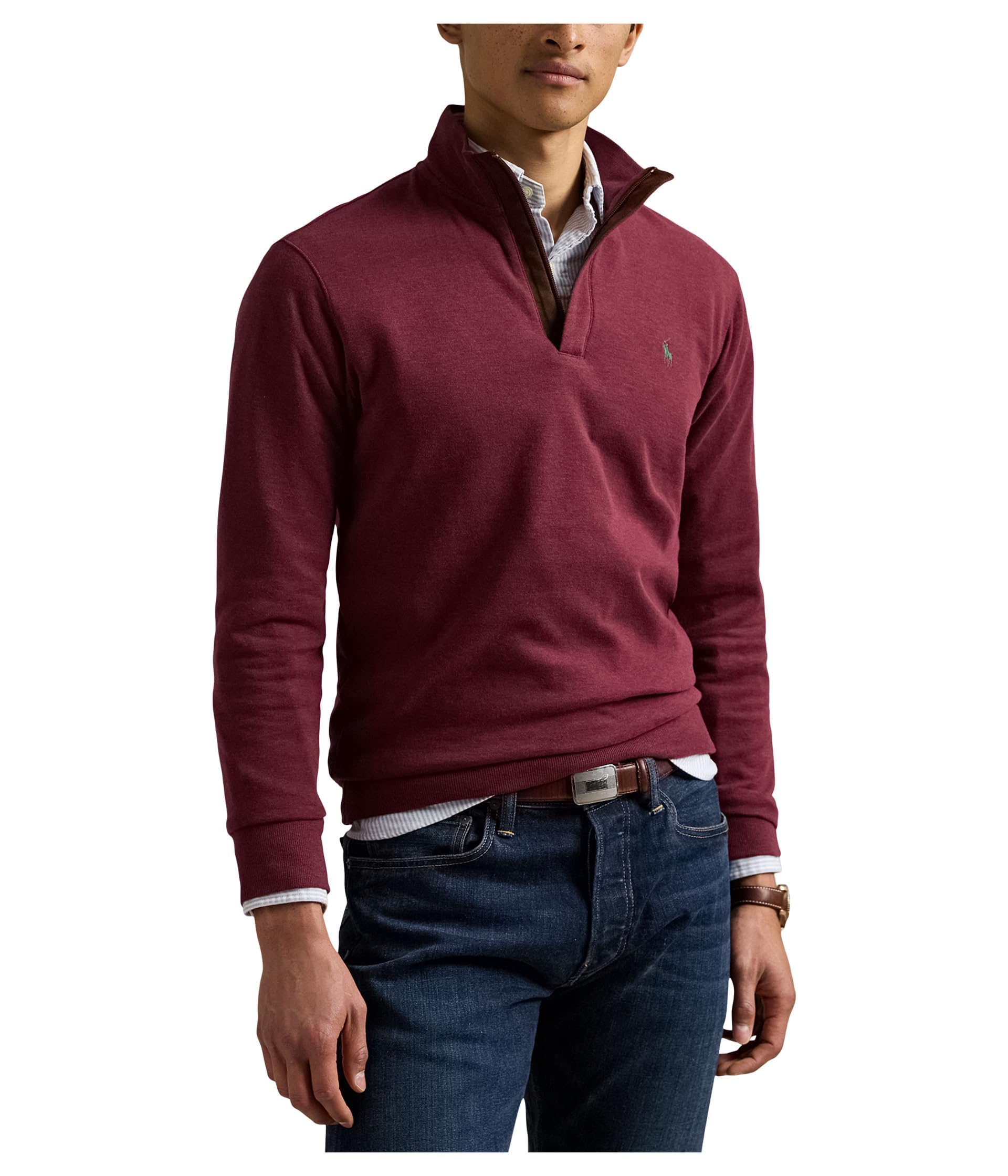 POLO RALPH LAUREN Luxury Jersey Quarter-Zip Pullover