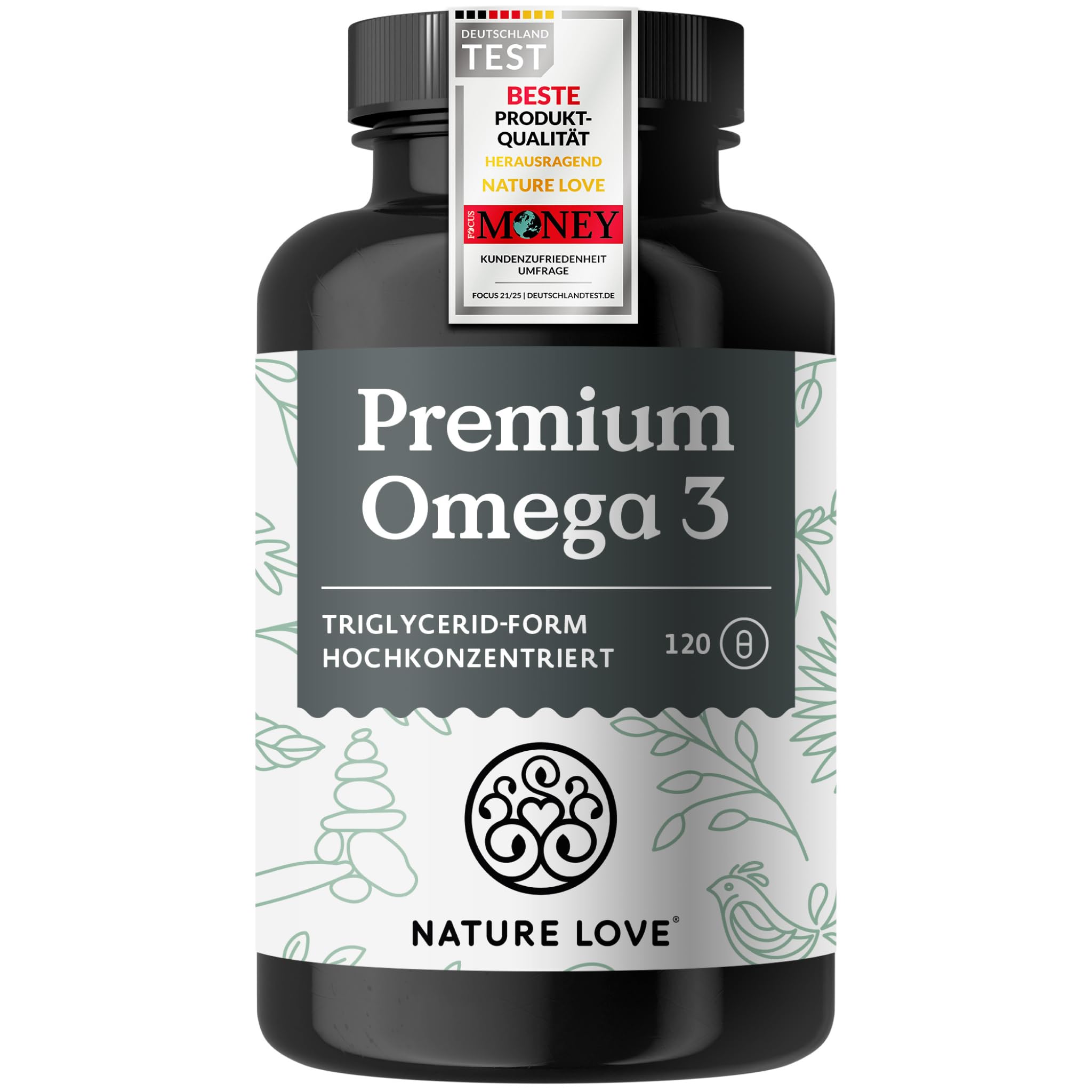 Nature Love Premium Omega 3 NEU Omega-3 Kapseln