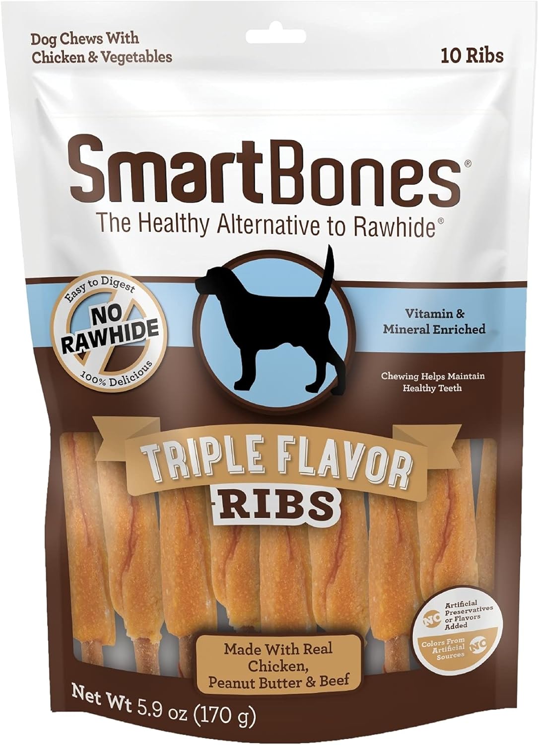 Rawhide-Free Chews for Dogs: SmartBones Triple Jordan Ubuy