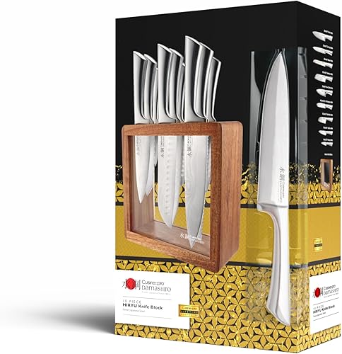 Miniatura 9 de Cuisinepro Damashiro - Bloque de cuchillos Hiryu (10 piezas, acero japonés)