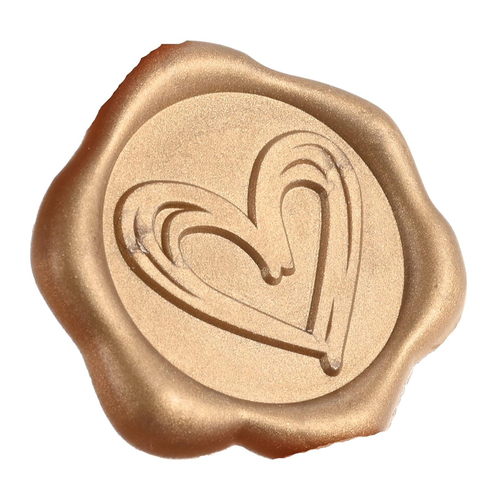 Efrjuwi Color 01 Adhesive Wax Seal Stickers 50Pcs Heart Decorative Stamp Envelope Sticker For Wedding Party Birthday Invitations