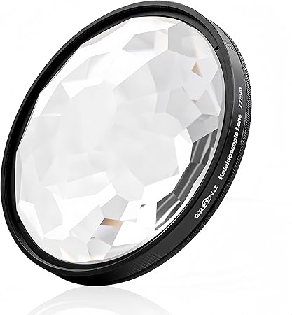 GREEN.L 67mm Kaleidoscope Prism Lens Filter Photography Prism Crystal Glass Effect Filter