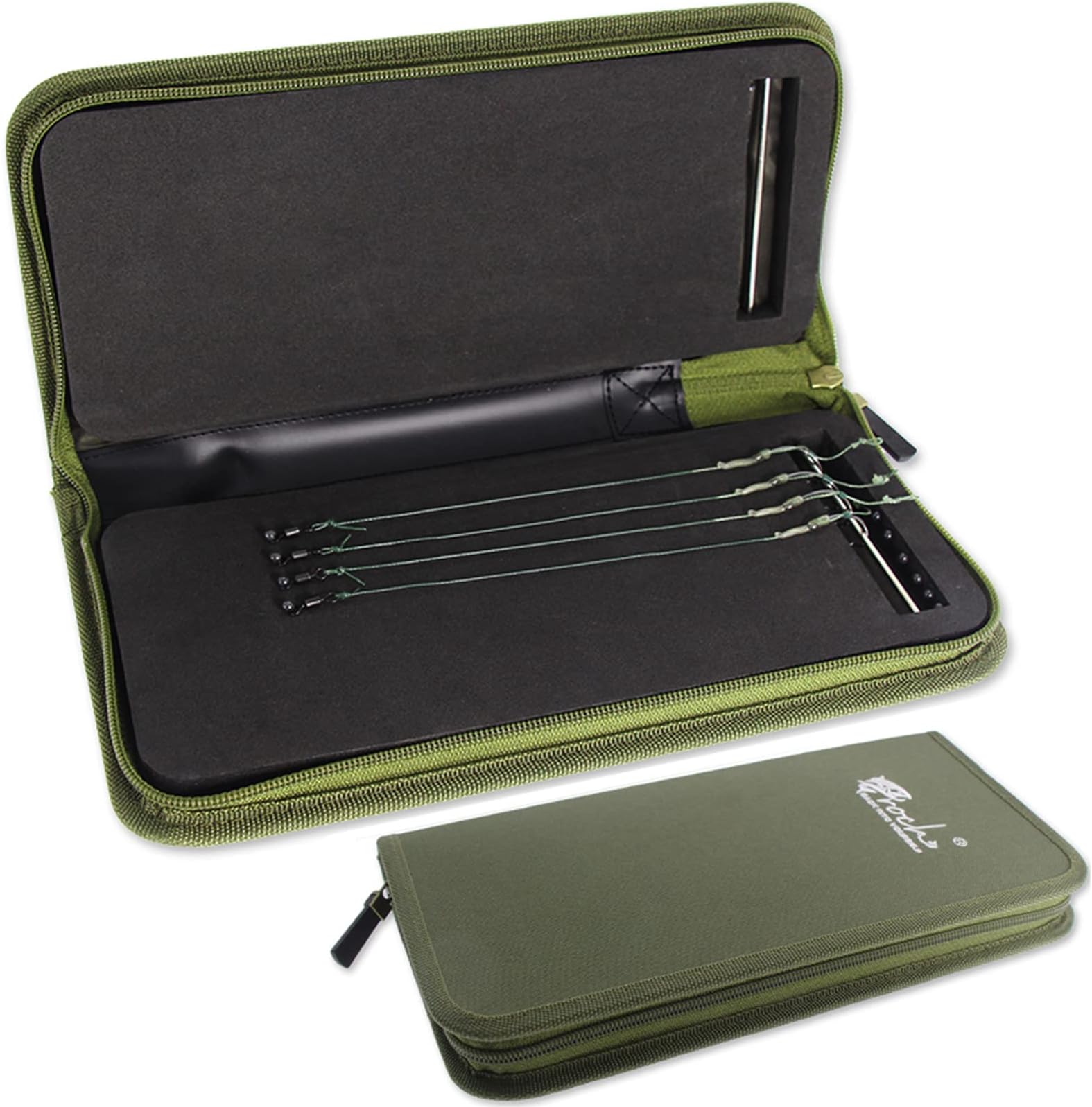 Carp Fishing Tackle Wallet with Pins for Hair and Other Rigs