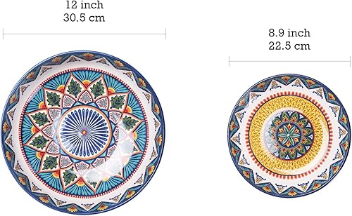 Miniatura 4 de Bico Havana - Cuenco de cerámica para pasta, juego de 5 (1 unidad de 214 onzas, 4 unidades de 35 onzas), apto para pasta, ensalada, microondas y