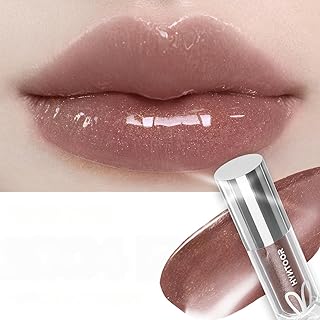 HYNTOOR - Brillo de labios con espejo 3D, col...