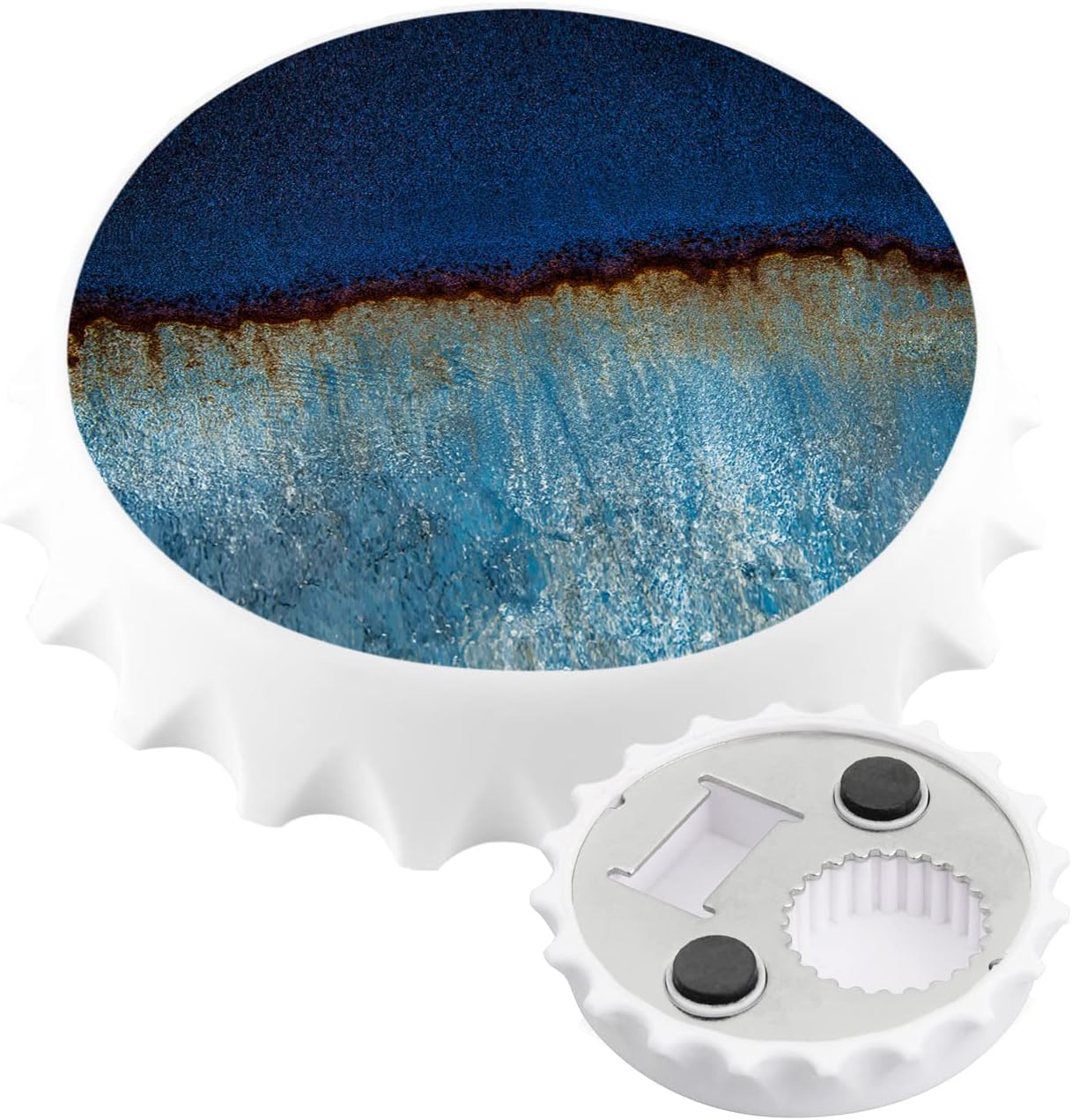 Gradient Metal Rust Spots Shabby Retro Bottle