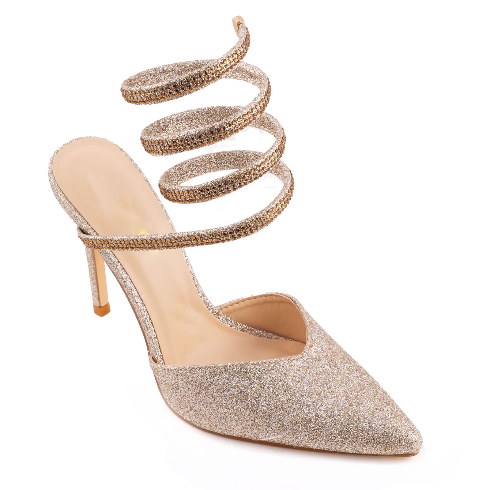 Toocool Scarpe Donna Sabot Sandali decoltè Glitter Molla Eleganti X8291