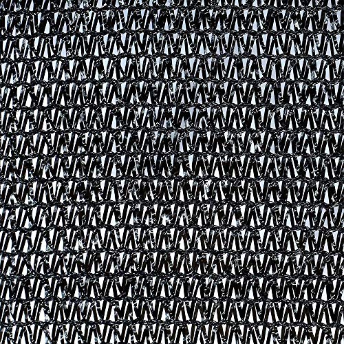 SEBORIO Sunblock 70% Shade Cloth Sun Net, Garden Shade Mesh Fabric for Patio, Plant Cover, Greenhouse, 6x20ft, Black