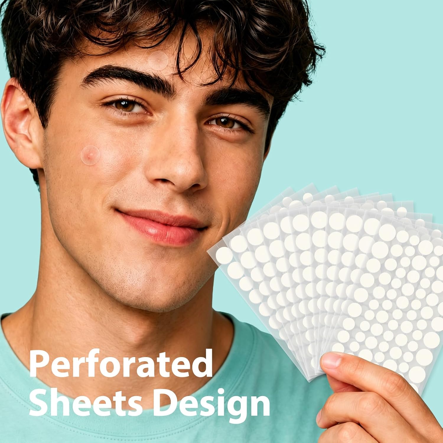 880pcs Pimple Patches, 4 Sizes Hydrocolloid Acne Patches for Face, Invisible Zit Stickers for Covering Pimples, Overnight Absorbs Spot Acne Patch with Tea Tree (880pcs)