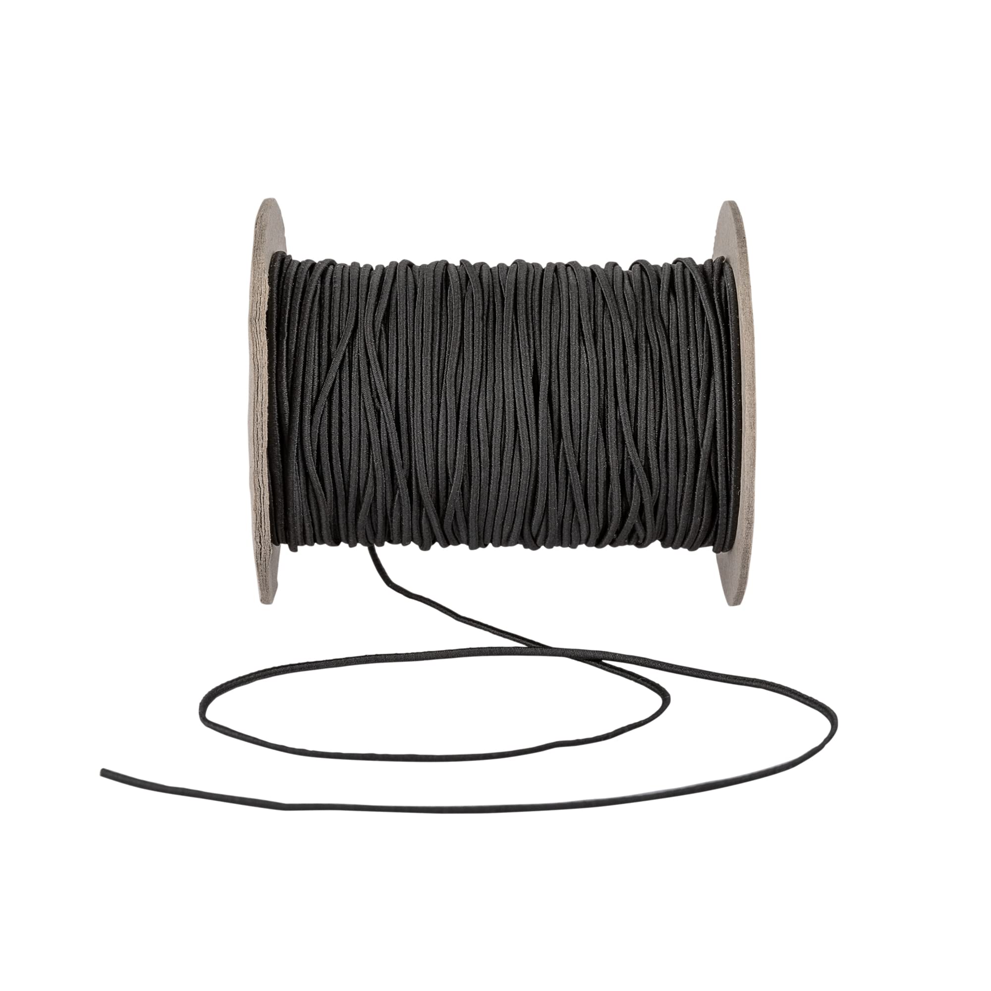 Discount Fabrics Ltd Black 1Mm Wide Hat Elastic Bands For Sewing Crafting Waistbands White - Perfect For Wig Bands Strap Mask Making Dressmaking Accessories Altering Fitting Diy Craft By (,5M)