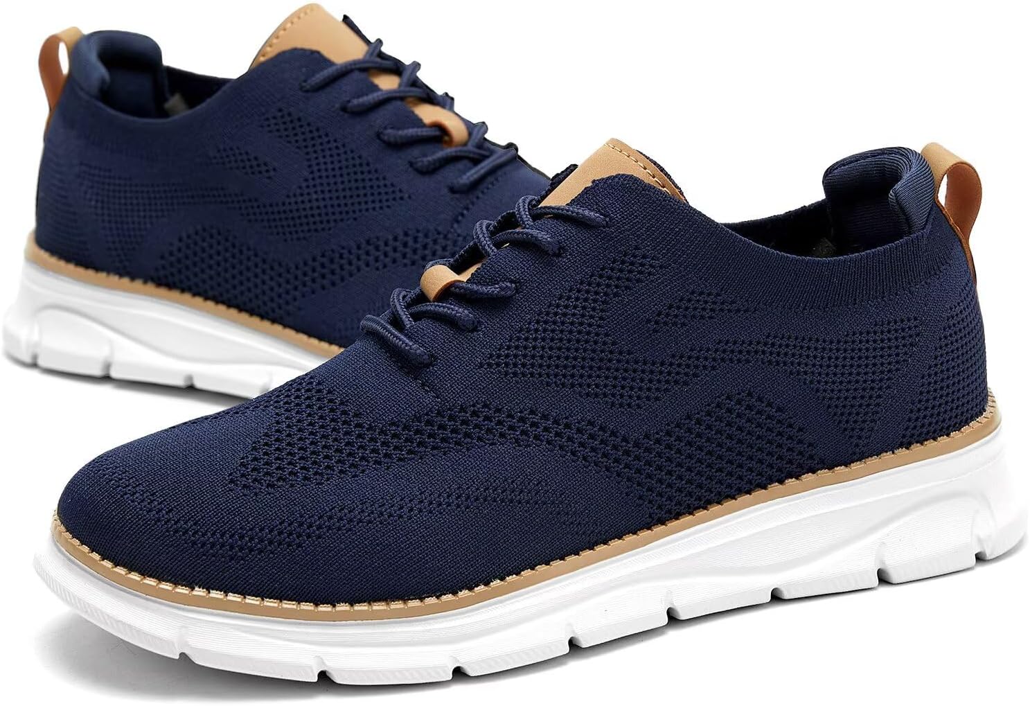 Men's Oxfords Business Shoes Fashion Mesh Casual Dress Walking Sneakers Comfortable Lightweight Soft Sole - Image 6