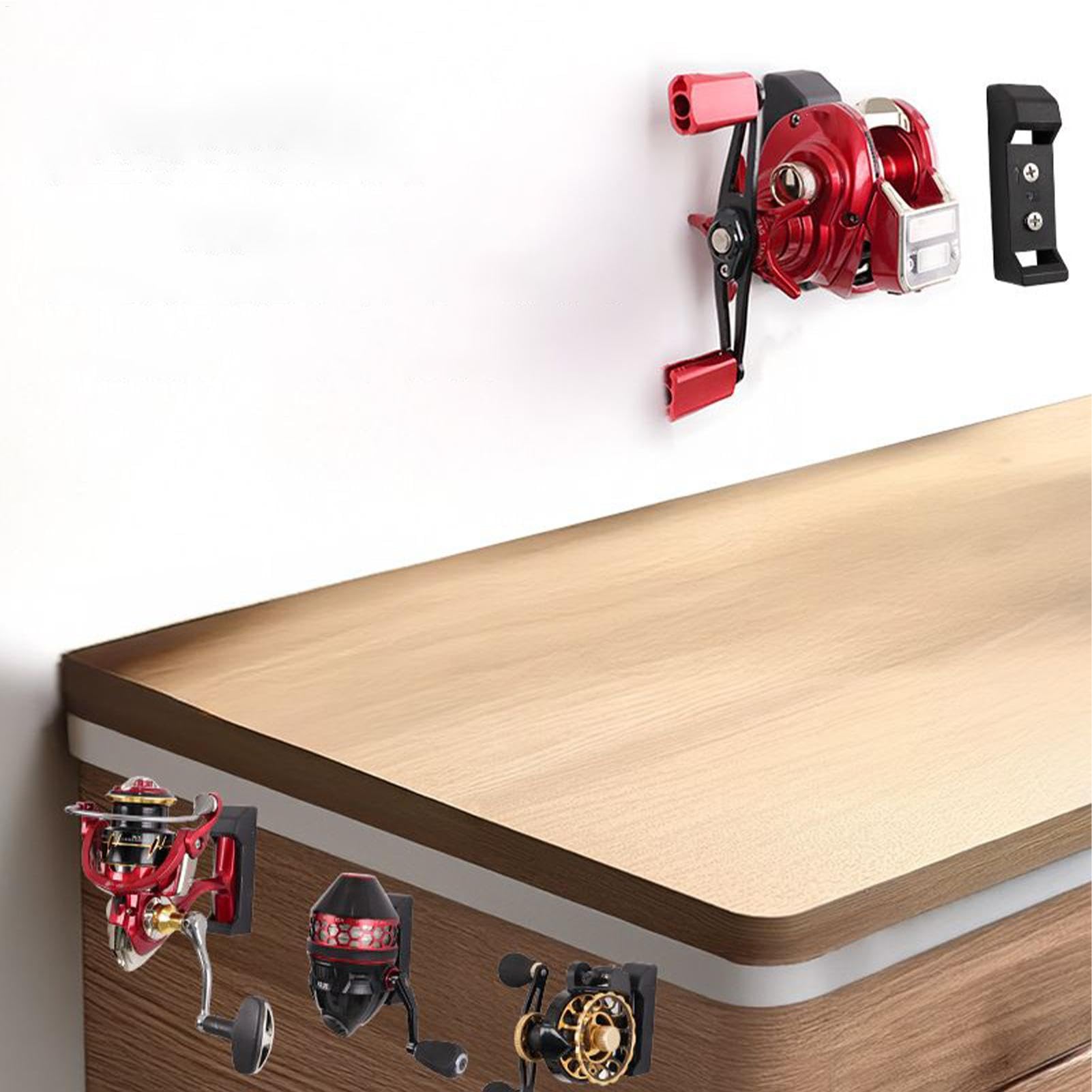 Fishing Reel Wall Mount Fishing Reel Holder Storage Racks Fishing Reel ...
