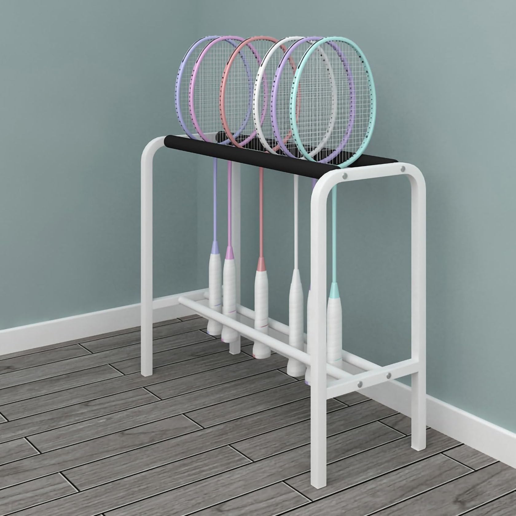 Amazon.co.jp: バドミントンラケット収納ラック テニスラケット収納