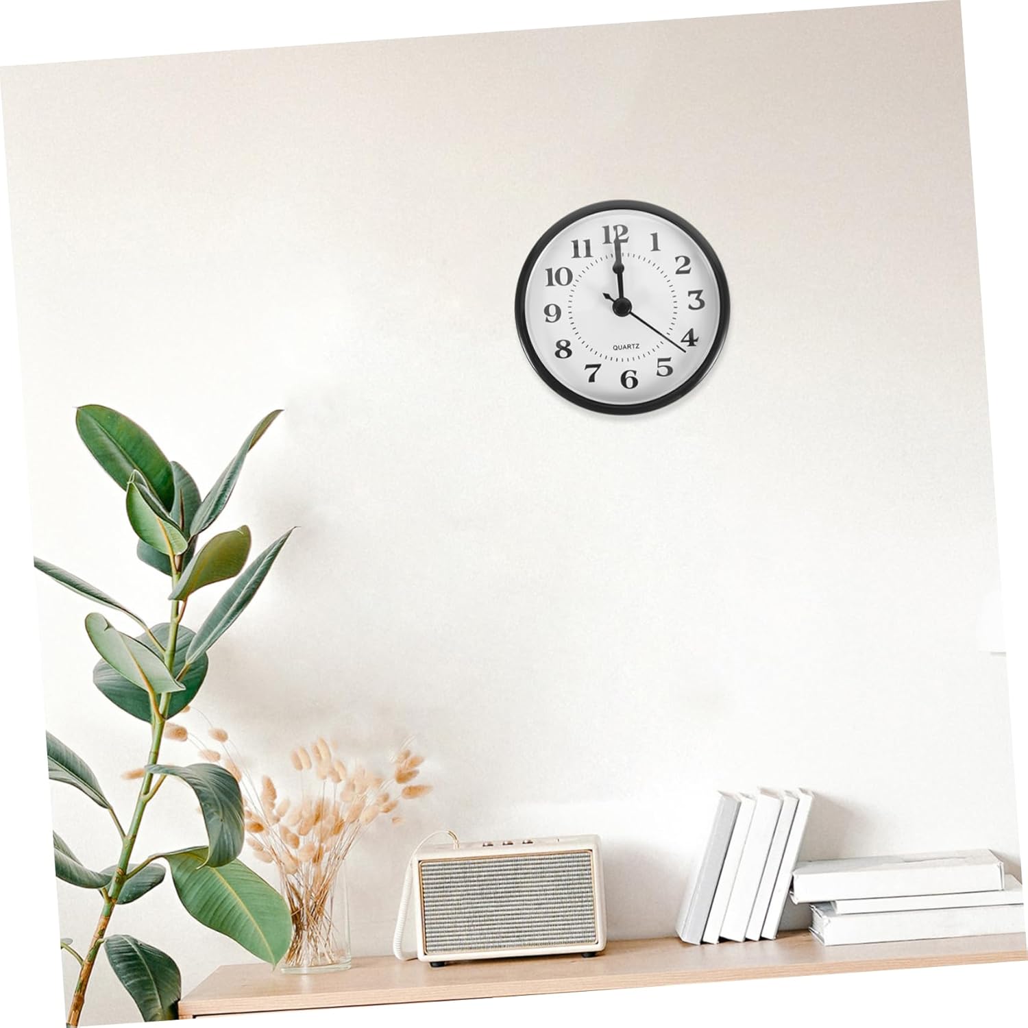 DOITOOL 4pcs Quartz Clock Movement Insert Arabic Numeral Face for Living Room Decor