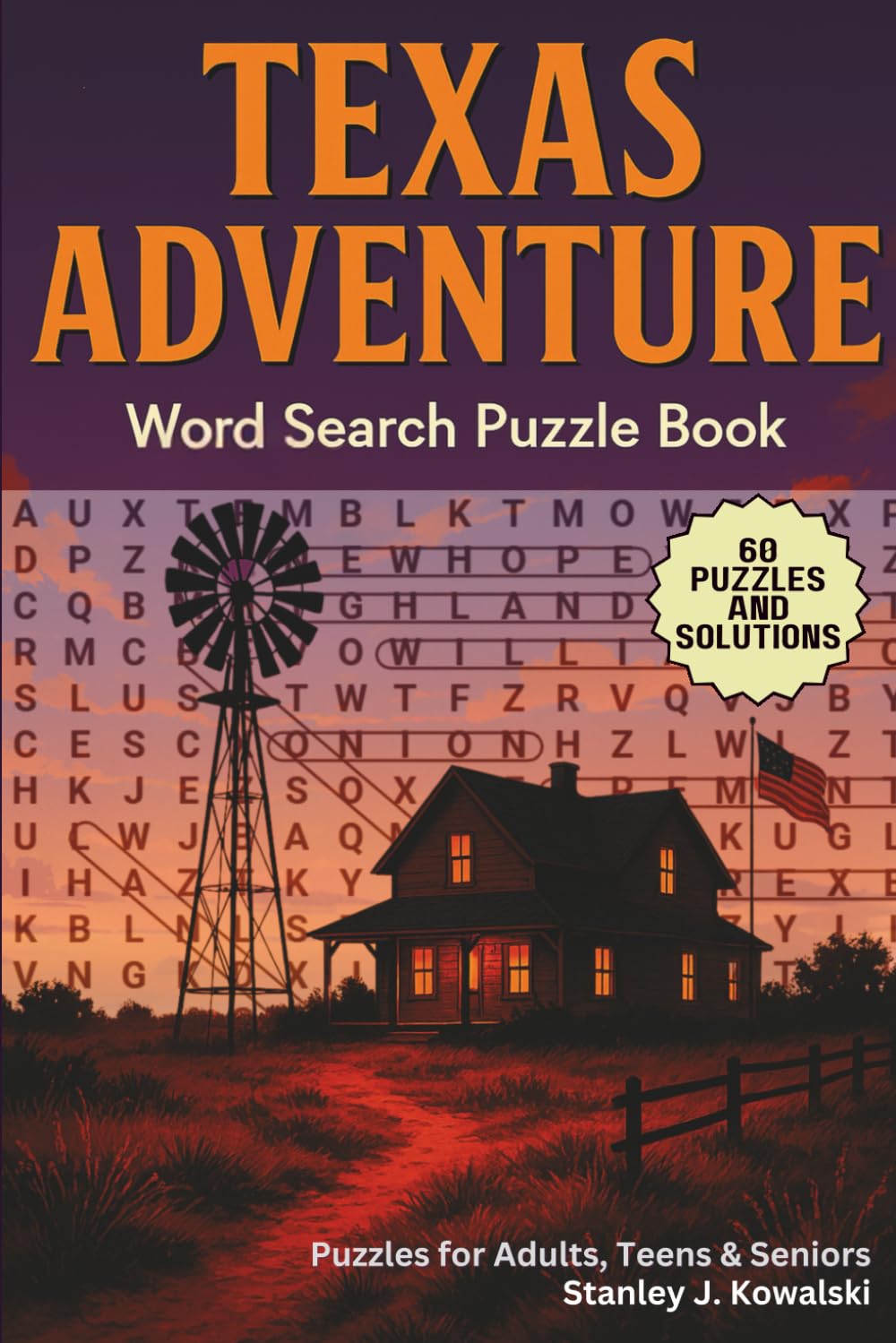 Texas Adventure: Word Search Puzzle Book: Puzzles for Adults, Teens & Seniors