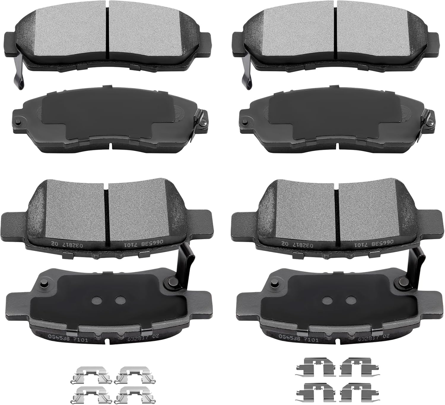 Brake Pads, ECCPP 8pcs Ceramic Disc Brake Kits fit for 2005 2006 2007 2008 2009 2010 for Honda Odyssey