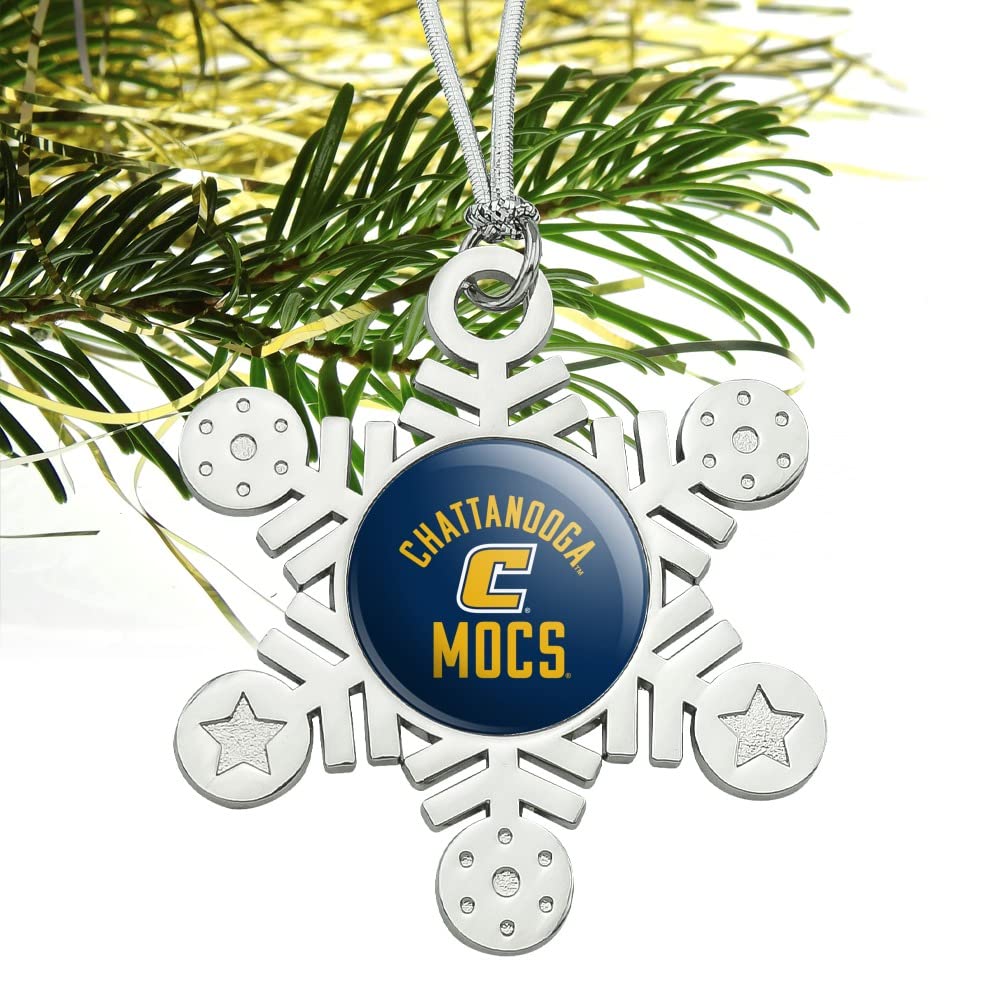 GRAPHICS & MORE University of Tennessee at Chattanooga Mocs Metal Snowflake Christmas Tree Holiday Ornament