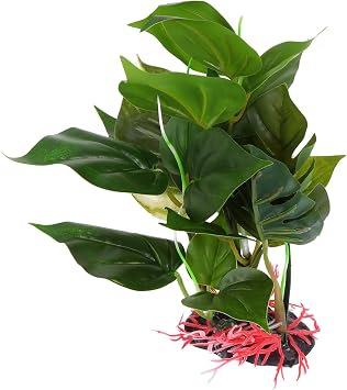 Ipetboom Aquarium Aquatic Plants Landscaping Reptile Decor Artificial Plant Decor Aquarium Artificial Plant Fish Tank Landscape Underwater Plant Greenery Container Resin Crawl