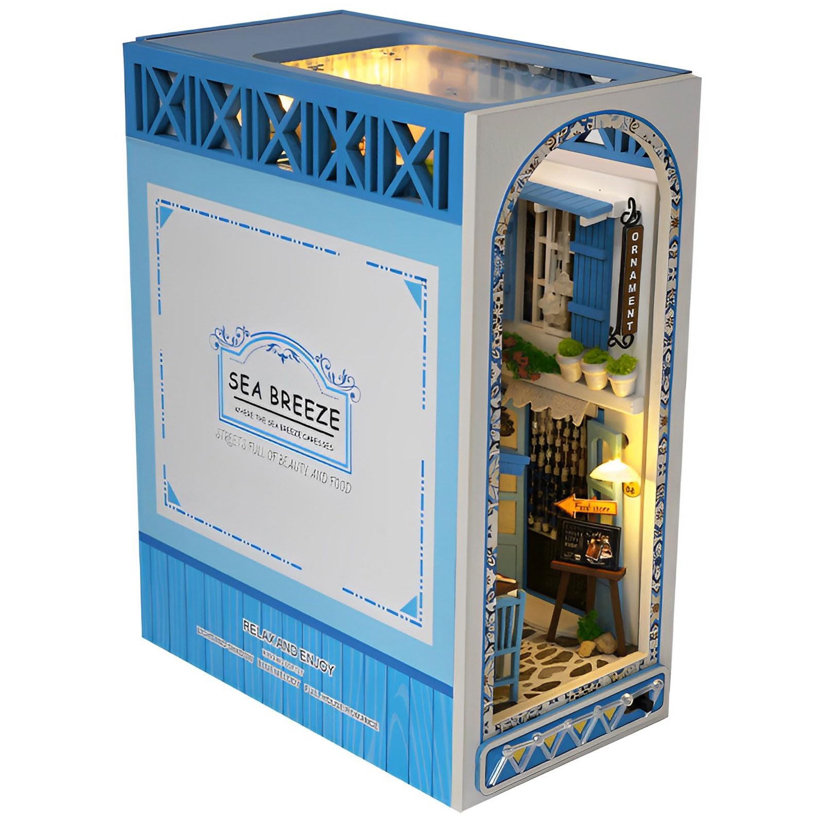 Kit Book Nook Magic Pharmacist – Maison De Poupée Miniature Avec LED, Puzzle 3D En Bois, à Construire, Pour Adultes Et Ados