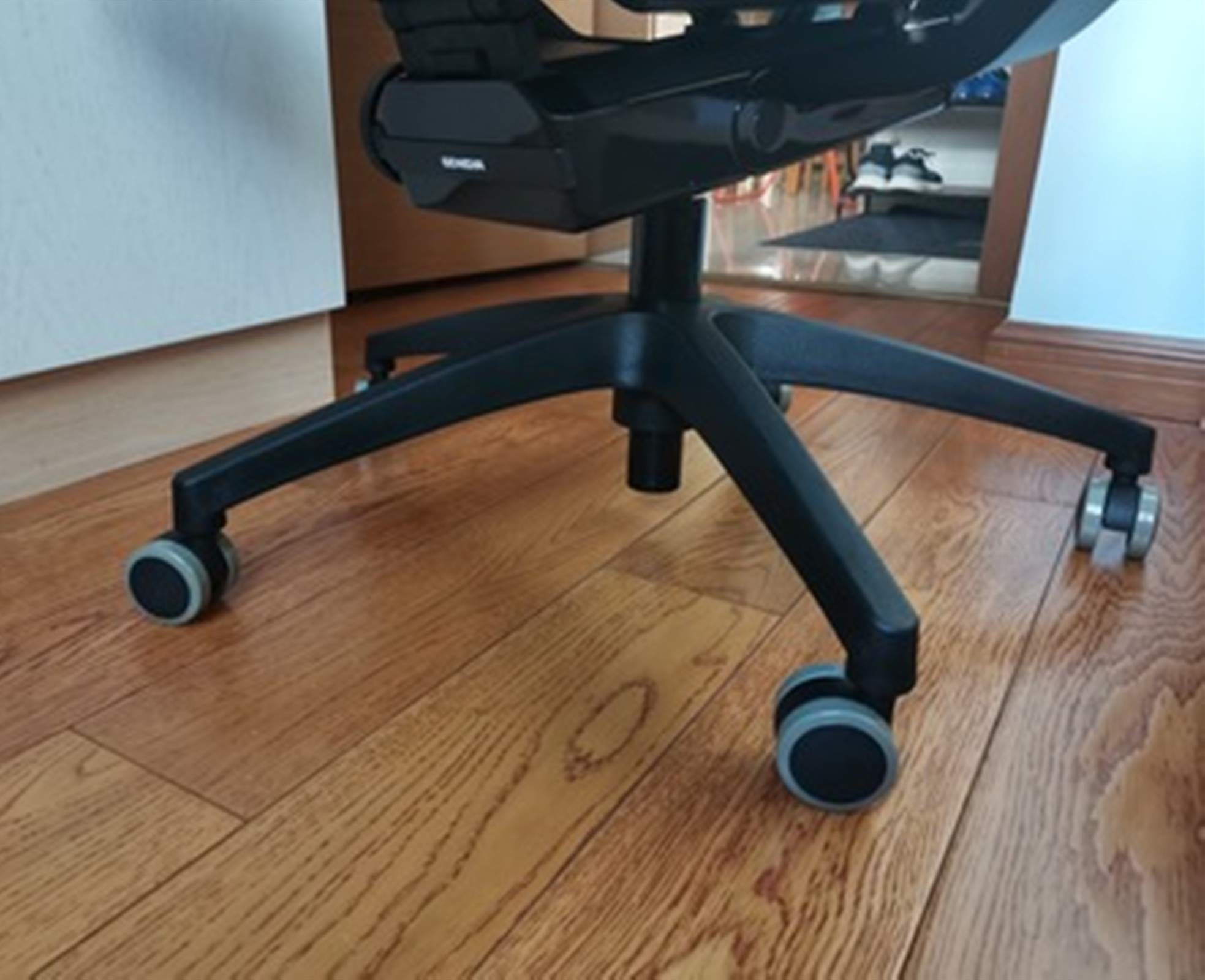LUNEZY Set 5 Ruote per sedie da Ufficio di Ricambio, Ruote per sedie girevoli universali, Ruote per sedie da scrivania, Ruote per mobili in Poliuretano, Ruote per sedie da Computer da 50