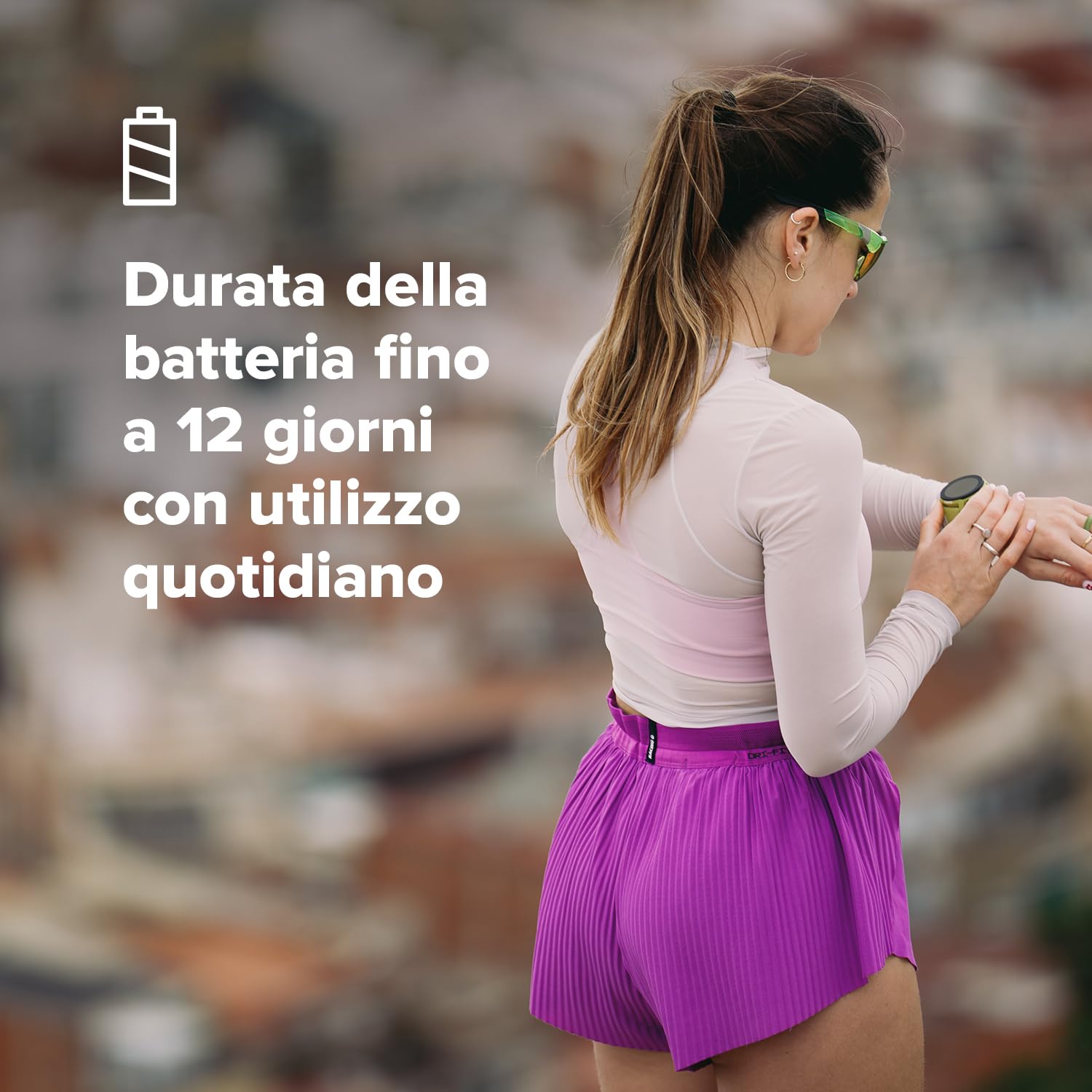 SUUNTO RUN Orologio Sportivo da Corsa, 1,32" AMOLED Touchscreen, Tracker Attività, Smartwatch per Running, GPS Dual Band, Monitoraggio della Frequenza Cardiaca/Sonno, 12 Giorni di Autonomia, Musica