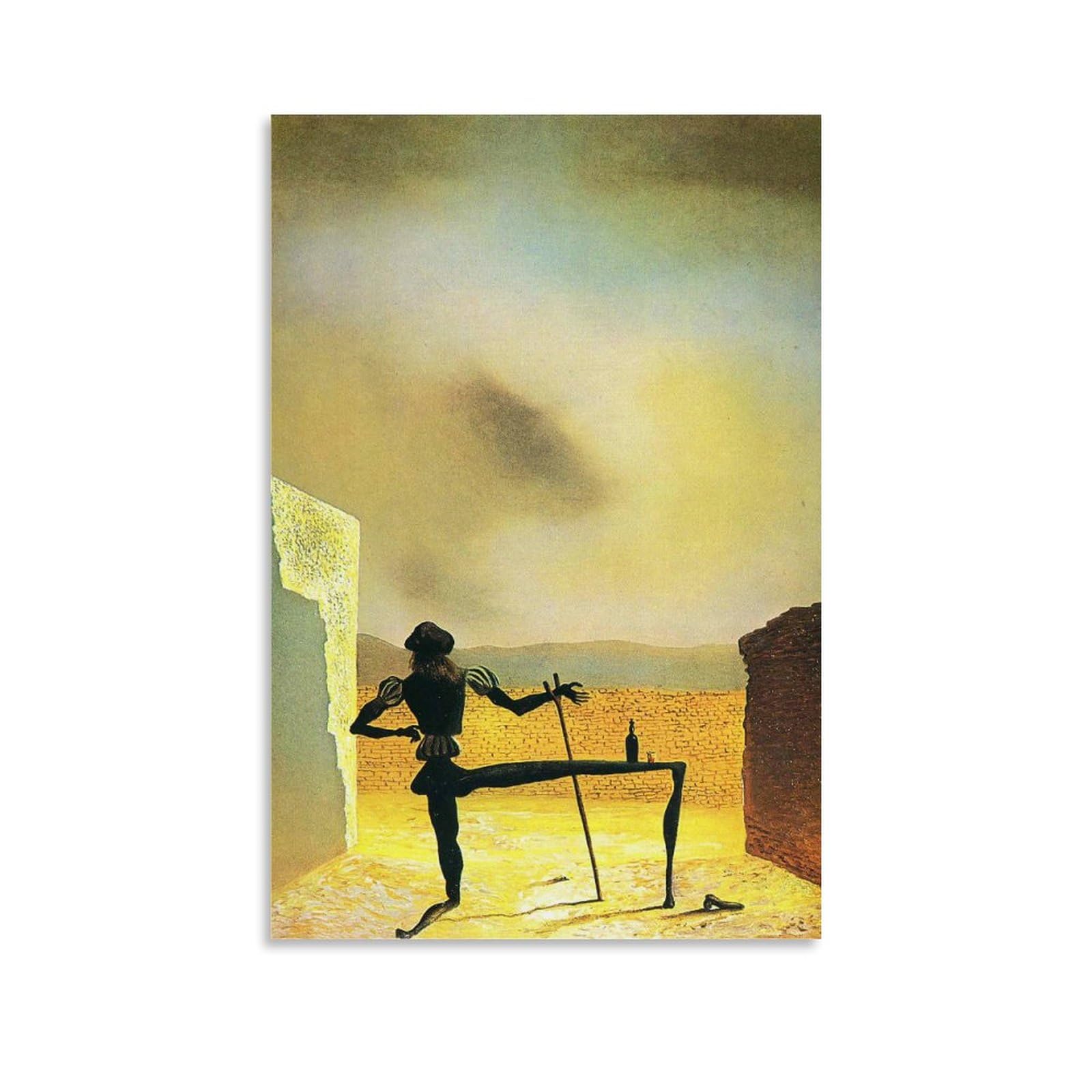 Decter Unframe-Style The Ghost Of Vermeer By Salvador Dalí Painter Artwork Poster Canvas Wall Art Decorative Bedroom Modern Home Print Picture Artworkss 12X18inch(30X45cm)