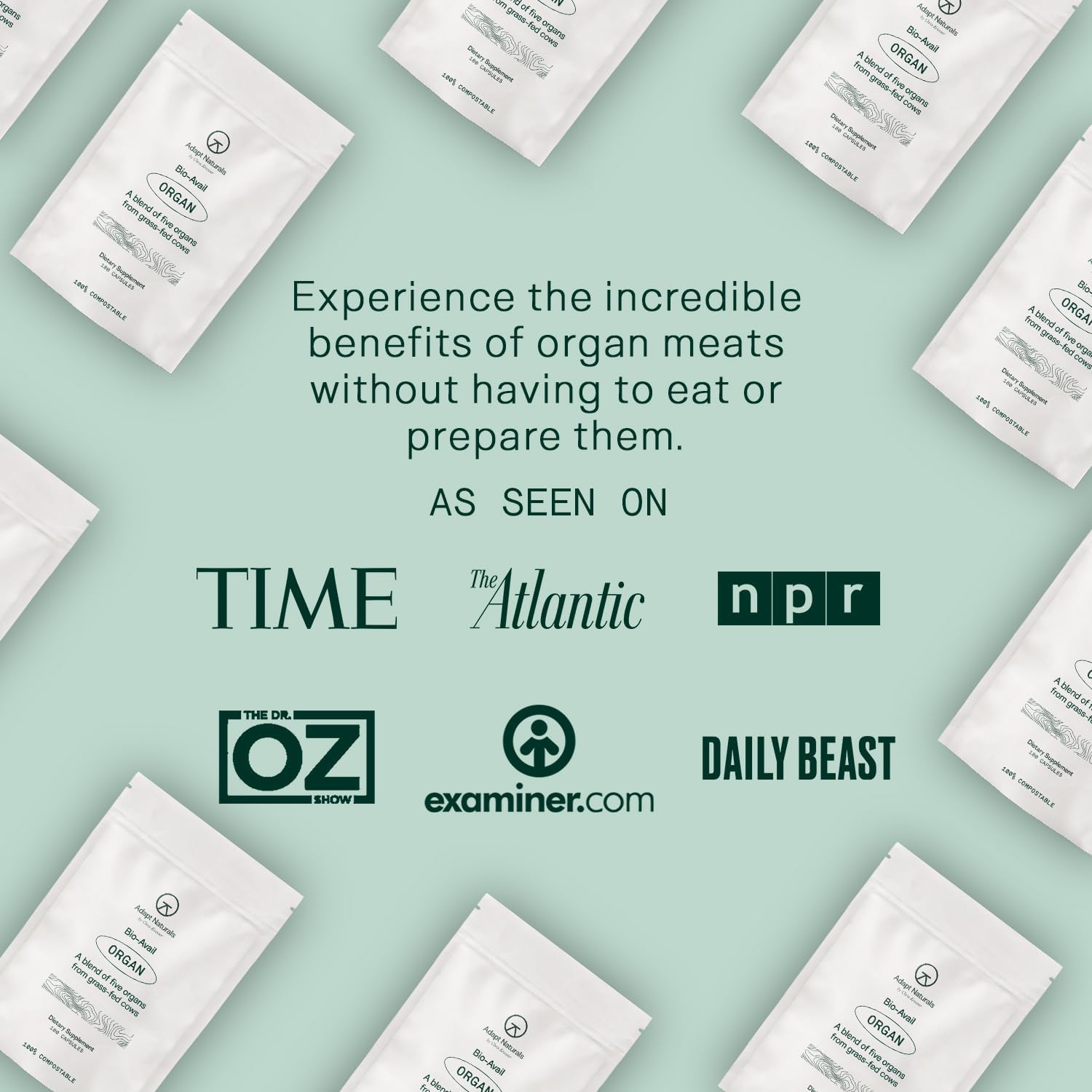 Adapt Naturals Organ Supplement, Bioavailable Grass Fed Beef Liver Capsules, Blend of Liver, Heart, Kidney, Pancreas & Spleen, Support Liver Cleanse Detox & Repair | Source of CoQ10-30 Days Supply - Image 6