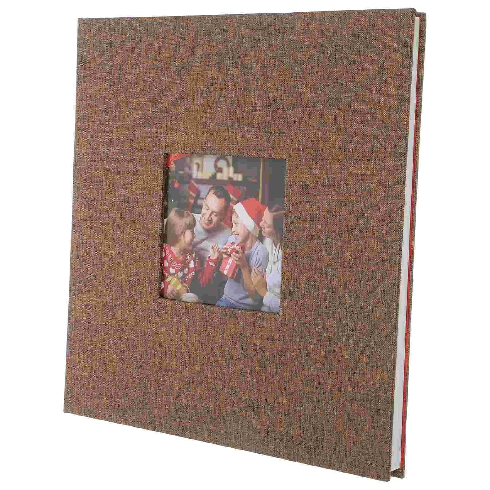 Photo Album Collecting Photobook Memories Scrapbook Albums Picture Sticky Birthday Photos, Wedding For Anniversary(Coffee)