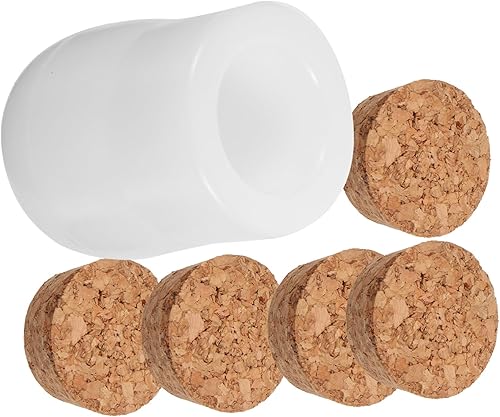 Anneome 1 juego de bricolaje de resina de cristal epoxi tarro botella espejo molde de silicona DIY manualidades molde de resina manualidades moldes