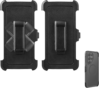 TERPINK 2 Packs Belt Clip Compatible with Samsung Galaxy S26 Ultra Otterbox Defender Case, Protective Case & Holster, 360Rotating Stand Hands-Free Belt Clip Only, Case not Included