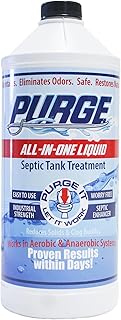 Purge All-In-One Septic Treatment - 32 oz, Efficiently Breaks Down Organic Solids, Clogs, & Odors - Easy to Use - Safe on All Septic Systems - Made in USA