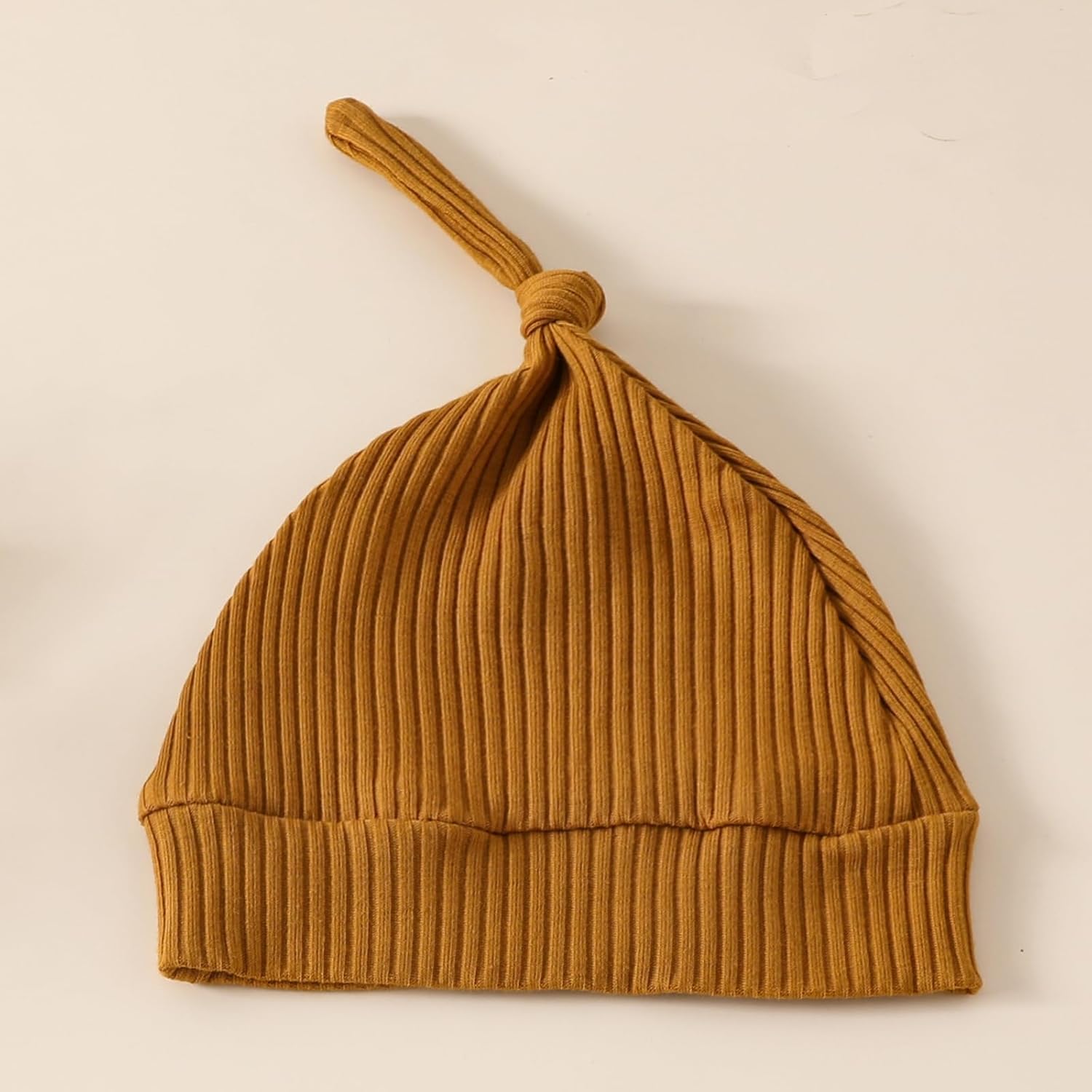 Infant Boys Girls Clothes Set Newborn Baby Romper Hat Ribbed Knit Long Sleeve Button Solid Bodysuit Jumpsuit - Image 4